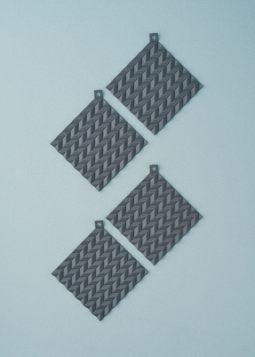 Rig-Tig Hold-on grydelapper, grå - 2 stk. - Bahne